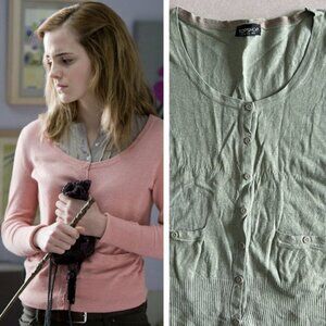 Topshop Knitted Scoop Neck Cardigan ALT ASO Hermione Granger